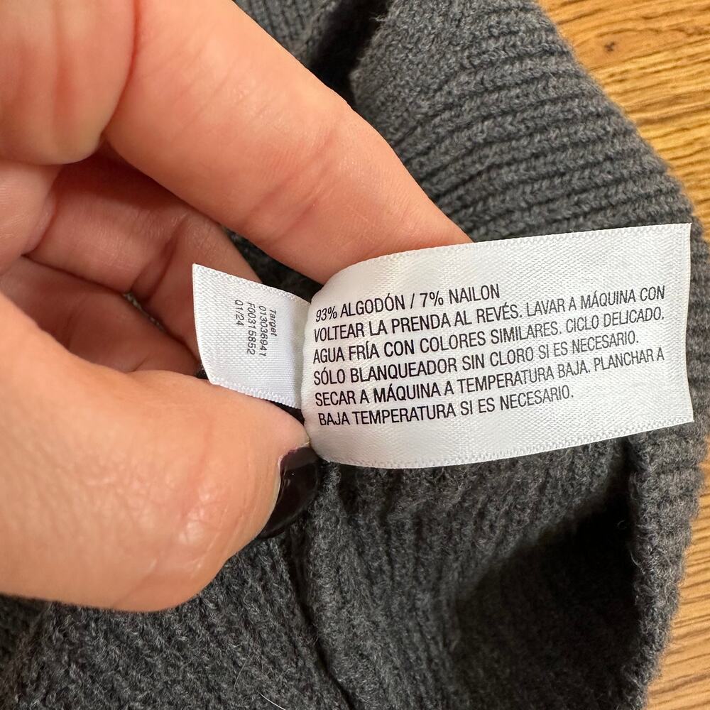 Universal Thread Gray Sweater Knit Button Front S… - image 6